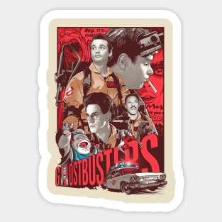 GHOSTBUSTERS POSTER Sticker